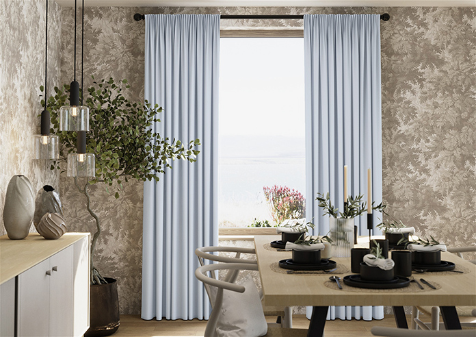 Menton, Cloud Blue - Made to Measure Curtains - Image 3